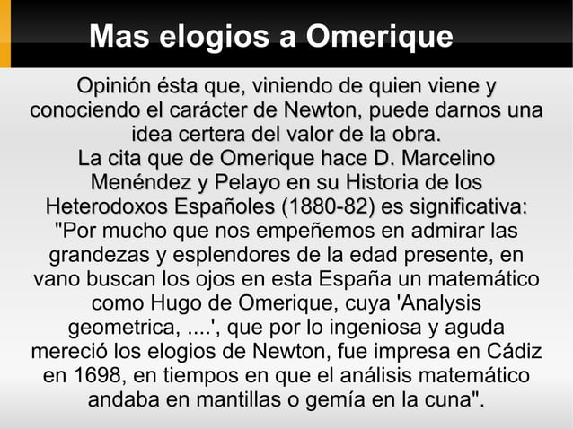 Antonio hugo de omerique PPT