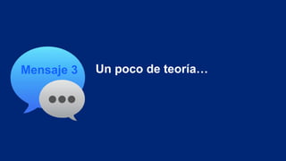 Mensaje 3 Un poco de teoría…
 