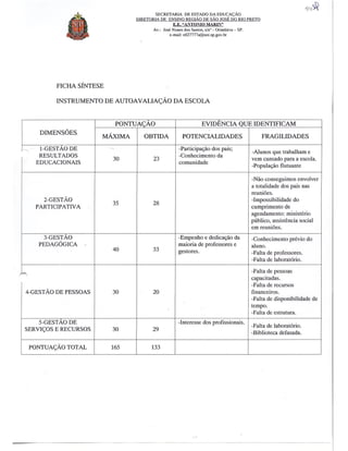 Plano Gestão EE Antonio Marin