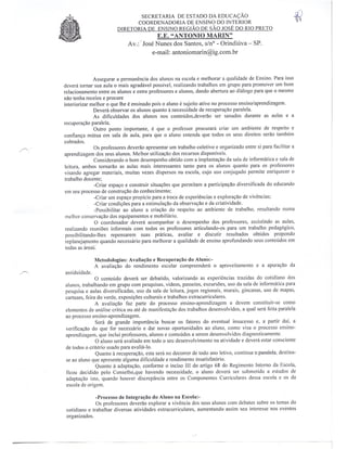 Plano Gestão EE Antonio Marin