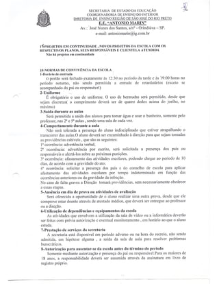 Plano Gestão EE Antonio Marin