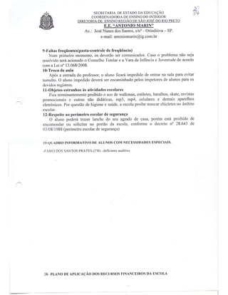 Plano Gestão EE Antonio Marin