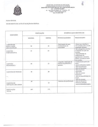 Plano Gestão EE Antonio Marin