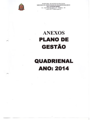 Plano Gestão EE Antonio Marin