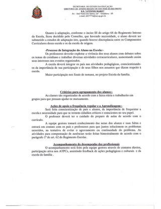 Plano Gestão EE Antonio Marin