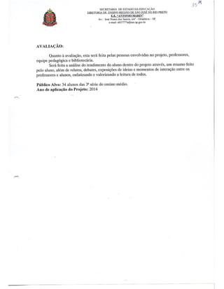 Plano Gestão EE Antonio Marin