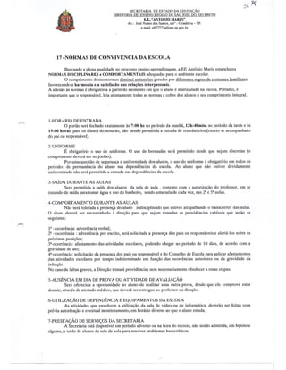 Plano Gestão EE Antonio Marin