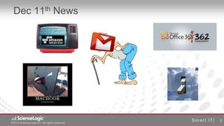 Dec 11th News




                                               3
©2012 ScienceLogic Inc. All rights reserved
© 2012 ScienceLogic Inc. All Rights Reserved
 