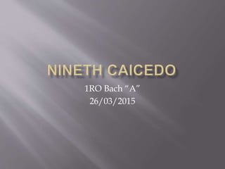 1RO Bach “A”
26/03/2015
 