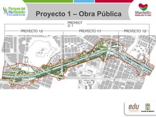 Proyecto 1 – Obra Pública 
PROYECT 
O 1 
PROYECTO 1.2 PROYECTO 1.1 PROYECTO 1.2 
 