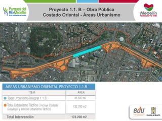 Proyecto 1.1. B – Obra Pública 
Costado Oriental - Áreas Urbanismo 
 