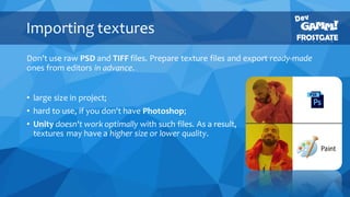 Optimization in Unity: simple tips for developing with "no surprises ...