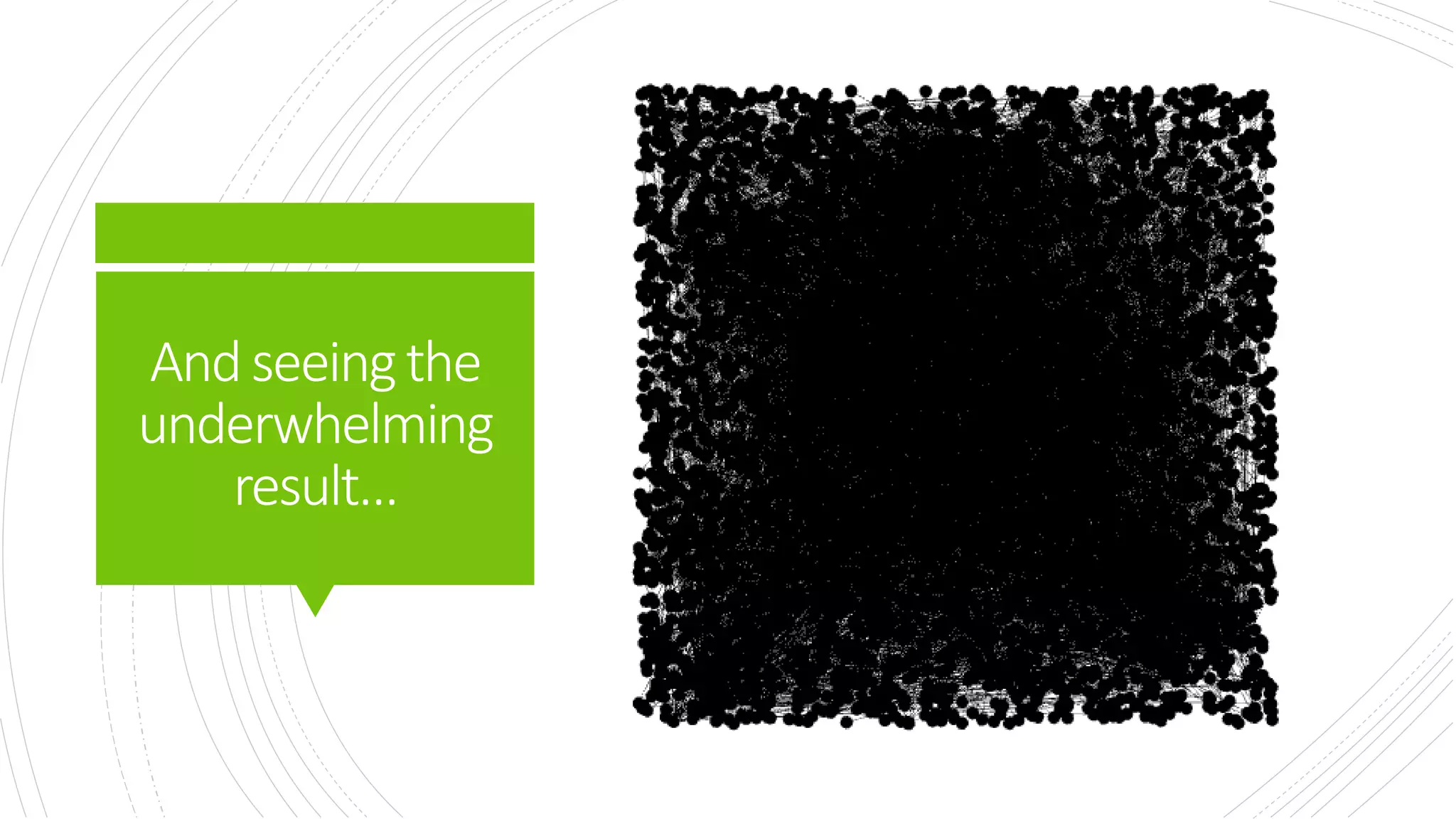 Andseeingthe
underwhelming
result…
 