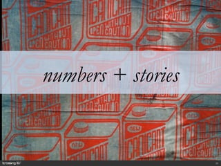 numbers + stories 