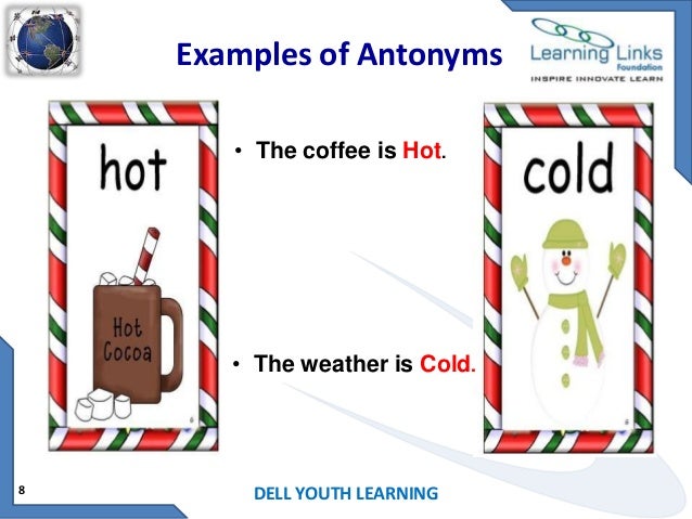 Worksheets Examples Of Antonyms antonyms examples