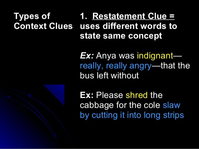 Antonyms as context clue