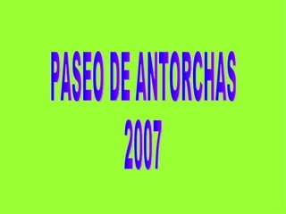 PASEO DE ANTORCHAS 2007 