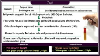 Antraquinone glycosides