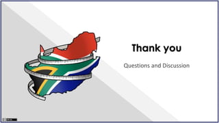 Thank you
Questions and Discussion
 