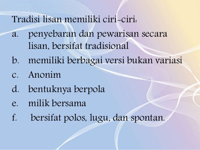 Antopologi: Dialek dan Bahasa Lisan