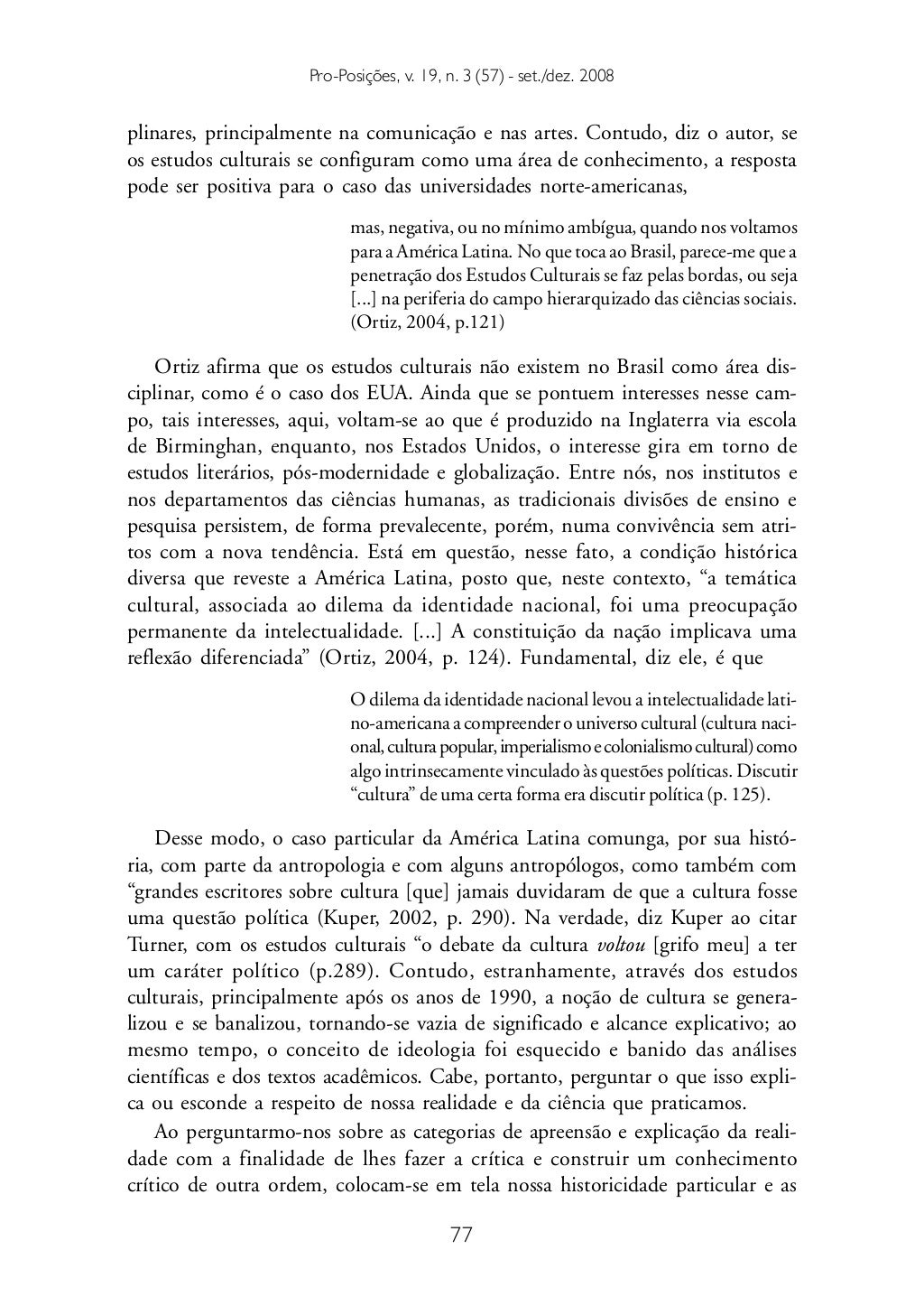 Antropologia Estudos Culturais E Educação Desafios Da Modernidade Resenha