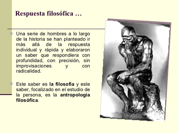 AntropologíA FilosóFica