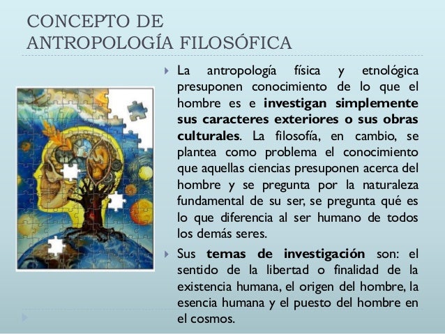 Antropología filosófica