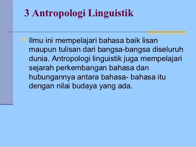 antropologi antropologi