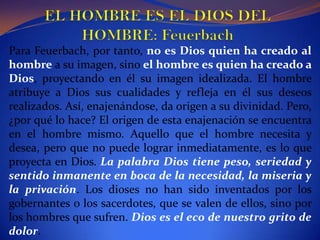 LA VOLUNTA DE VIVIR  La filosofía de Nietzsche y su postura con respecto al hombre se ubico en el  momento filosófico muy particular. Frente a preocupaciones de orden político y económico con miras al presente o al futura de las sociedades humanas, como las del marxismo, algunos pensadores consideraron al individuo como un valor absoluto y como único constructor responsable de un sentido pleno de vida esta actitud comenzada por Arthur Schopenhauer  y soren  kierkegaard y luego complementada por Nietzsche  que desencadenaron un fuerte de sentimientos  de decepción de melancolía y de nihilismo ante las posibilidades futuras de la humanidad europea.