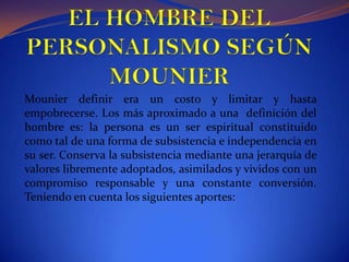 HEIDEGGER: El hombre, ser-en-el-mundoPara Heidegger el hombre es un ser arrojado al mundo y que para vivir necesita proyectarse hacia al futuro y conocer sus posibilidades. Esto es así porque en la búsqueda de su futuro el hombre percibe que el hombre que es un ser par la muerte. Por lo tanto la muerte pasa a ser parte de la esencia del hombre. Desde esta certeza,  el hombre descubre su propia finitud, su falta de razón para existir y encuentra que es un ser para la nada.Heidegger no se limita a constatar que el hombre está en el mundo, afirma que es un ser-en-el-mundo. Afirmación que no debe entenderse como una mera localización en un espacio, como si se estuviera señalando el lugar en el que se desarrolla la existencia, sino como un rasgo fundamental del modo de ser del hombre, como algo que constituye su existencia. Así pues, no es posible pensar separadamente el hombre y el mundo, porque la mundanidad es un rasgo de nuestra existencia.