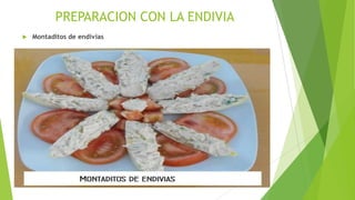 PREPARACION CON LA ENDIVIA


Montaditos de endivias

 
