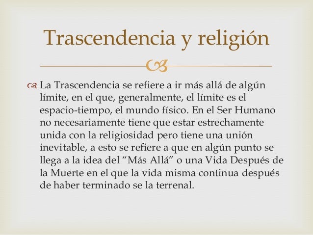 Antropologia filosofica trascendencia del hombre