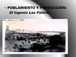 • POBLAMIENTO Y PRODUCCIÓN:
El Ingenio Las Palmas
 