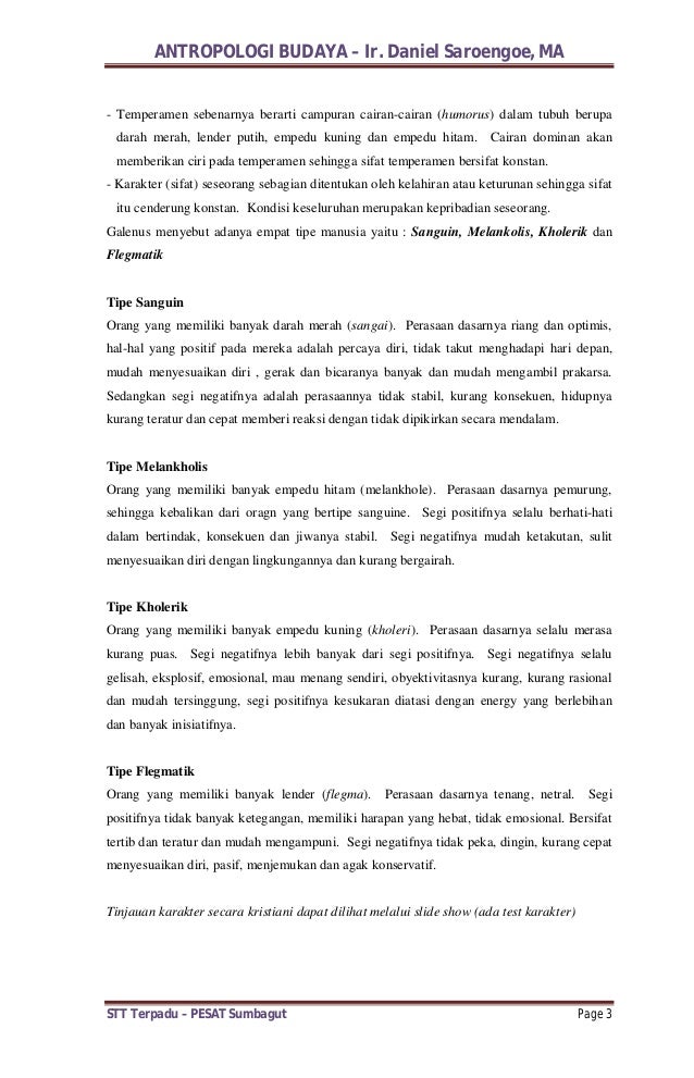 Antropologi Perspektif Iman Kristen