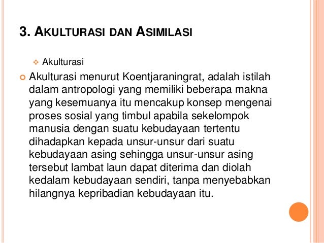 Antropologi -Dinamika Kebudayaan-