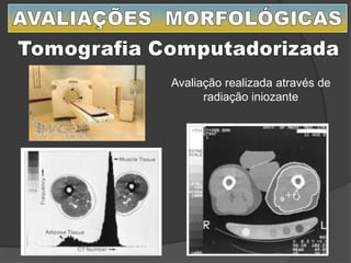 Avaliação realizada através de
radiação iniozante
 