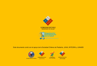 20Referencia OMS para la evaluación antropométrica
Este documento contó con el apoyo de la Sociedad Chilena de Pediatría, JUNJI, INTEGRA y JUNAEB
JUNTA NACIONAL DE
JARDINES INFANTILES JUNAEB
 