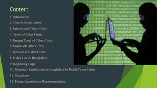 Present Trend of Cyber Crime in Bangladesh | PPT