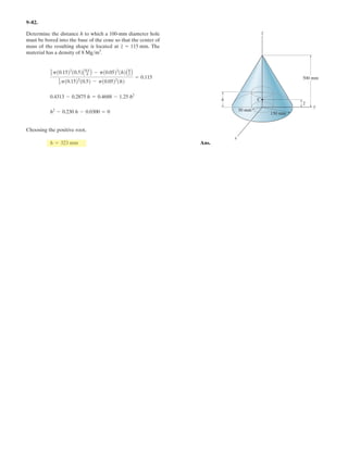 7– . Determine the internal normal force, shear force,
and moment at points C and D in the simply supported
beam. Point D is located just to the left of the 10-kN
concentrated load.
A
C D
B
1.5 m
6 kN/m
10 kN
1.5 m 1.5 m 1.5 m
32
 