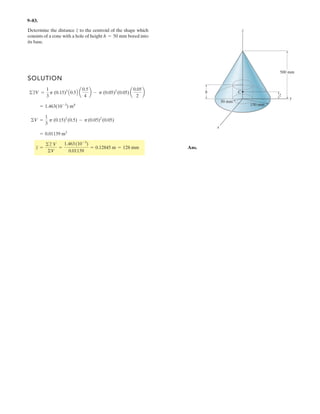 7– . Determine the distance a in terms of the beam’s
length L between the symmetrically placed supports A
and B so that the internal moment at the center of the
beam is zero.
w0 w0
A B
L
a––
2
a––
2
33
 