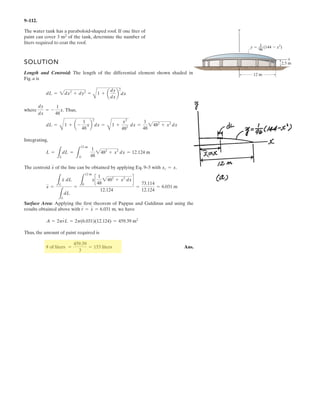 7–55. Draw the shear and moment diagrams for the
simply supported beam.
300 N/m
4 m
100 N и m
A
B
575
575x 100
575
575x 100
575
1.917m
1.917m
M|x = 1.917 m = –150(1.9172
) + 575(1.917) + 100 = 651 N·m
 