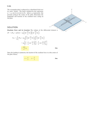 7
The beam will fail when the maximum internal moment is Mmax. Determine the position x of the
concentrated force P and its smallest magnitude that will cause failure.
Solution:
For [  x, M1
P[ L x( )
L
For [  x, M2
P x L [  