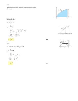 7–70.
SOLUTION
Support Reactions:
a
Ay = 6.50 kN
Ay + 9.50 - 2 - 2 - 2 - 2 - 4 - 4 = 0+ c ©Fy = 0;
By = 9.50 kN
-213.252 - 212.252 - 211.252 = 0
By 182 - 417.252 - 416.252 - 214.252+ ©MA = 0;
Draw the shear and moment diagrams for the beam.
1.25 m 1 m 1 m 1 m
2 kN 2 kN 2 kN 2 kN
4 kN 4 kN
1 m 0.75 m
2 m
BA
 