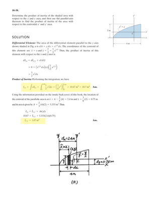 7 9
Cable ABCD supports the lamp of mass M1 and the lamp of mass M2. Determine the maximum
tension in the cable and the sag of point B.
Given:
M1 10 kg
M2 15 kg
a 1 m
b 3 m
c 0.5 m
d 2 m
Solution:
Guesses yB 1 m TAB 1 N TBC 1 N TCD 1 N
Given
a
a
2
yB
2

§
¨
©
·
¸
¹
TAB
b
b
2
yB d  