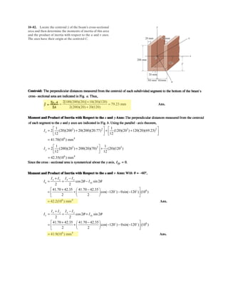 7– . Determine the maximum uniform distributed
loading N/m that the cable can support if it is capable of
sustaining a maximum tension of 60 kN.
w0
60 m
7 m
w0
113
.
 