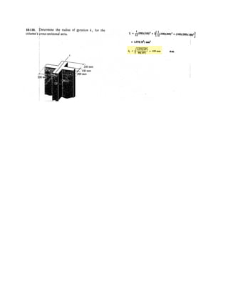 7– . The shaft is supported by a thrust bearing at A and
a journal bearing at B. Determine the x, y, z components of
internal loading at point C.
1 m
1 m
0.5 m0.2 m
0.2 m
1 m
750 N
750 N
600 N
z
C
y
x
900 N
A
B
131
 