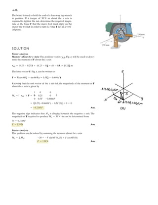 3–36. A scale is constructed using the 10-kg mass, the
2-kg pan P, and the pulley and cord arrangement. Cord
BCA is 2 m long. If , determine the mass D in the
pan. Neglect the size of the pulley.
s = 0.75 m
1.5 m
0
s
P
D
A C
B
1.5 m
.
 