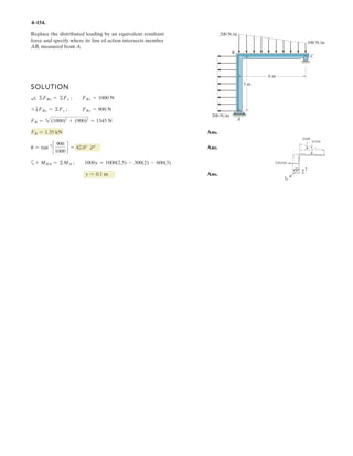 4–1.
If A, B, and D are given vectors, prove the
distributive law for the vector cross product, i.e.,
.A : (B + D) = (A : B) + (A : D)
SOLUTION
Consider the three vectors; with A vertical.
Note obd is perpendicular to A.
Also, these three cross products all lie in the plane obd since they are all
perpendicular to A.As noted the magnitude of each cross product is proportional to
the length of each side of the triangle.
The three vector cross products also form a closed triangle which is similar to
triangle obd.Thus from the figure,
Note also,
(QED)= (A * B) + (A * D)
= 3
i j k
Ax Ay Az
Bx By Bz
3 + 3
i j k
Ax Ay Az
Dx Dy Dz
3
+ [(Ay Dz - Az Dy)i - (Ax Dz - Az Dx)j + (Ax Dy - Ay Dx)k
= [(Ay Bz - AzBy)i - (Ax Bz - Az Bx)]j + (Ax By - Ay Bx)k
+ [Ax(By + Dy) - Ay(Bx + Dx)]k
- [Ax(Bz + Dz) - Az(Bx + Dx)]j
= [Ay (Bz + Dz) - Az(By + Dy)]i
A * (B + D) = 3
i j k
Ax Ay Az
Bx + Dx By + Dy Bz + Dz
3
D = Dx i + Dy j + Dz k
B = Bx i + By j + Bz k
A = Ax i + Ay j + Az k
A * (B + D) = (A * B) + (A * D)
o¿b¿d¿
bd = ƒA * Dƒ = ƒ Aƒ ƒ Dƒ sin u2
ob = ƒA * B ƒ = ƒAƒ ƒ Bƒ sin u1
od = ƒ A * (B + D) ƒ = ƒAƒ ƒ B + Dƒ sin u3
(QED)
 