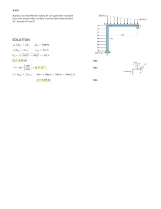 4–2.
Prove the triple scalar product identity
A # (B : C) = (A : B) # C.
SOLUTION
As shown in the figure
Thus,
But,
Thus,
Since |(A * B) # C| represents this same volume then
(QED)
Also,
Thus,
(QED)A # (B : C) = (A : B) # C
LHS = RHS
= AxByCz - AxBzCy - AyBxCz + AyBzCx + AzBxCy - AzByCx
= Cx(Ay Bz - AzBy) - Cy(AxBz - AzBx) + Cz(AxBy - AyBx)
= 3
i j k
Ax Ay Az
Bx By Bz
3 # (Cx i + Cy j + Cz k)
RHS = (A : B) # C
= AxByCz - AxBzCy - AyBxCz + AyBzCx + AzBxCy - AzByCx
= Ax (ByCz - BzCy) - Ay (BxCz - BzCx) + Az (BxCy - ByCx)
= (Ax i + Ay j + Az k) # 3
i j k
Bx By Bz
Cx Cy Cz
3
LHS = A # (B : C)
A # (B : C) = (A : B) # C
Volume = |A # (B * C)|
|h| = |A # u(B*C)| = ` A # a
B * C
|B * C|
b `
Volume of parallelepiped is |B * C||h|
Area = B(C sin u) = |B * C|
 