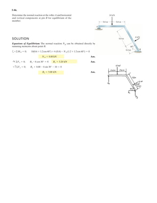If , determine the required angle so that
theresultant couple moment is zero. The dis has a radius of
uF = 200 N4–71.
k
300 mm.
Ans.
 